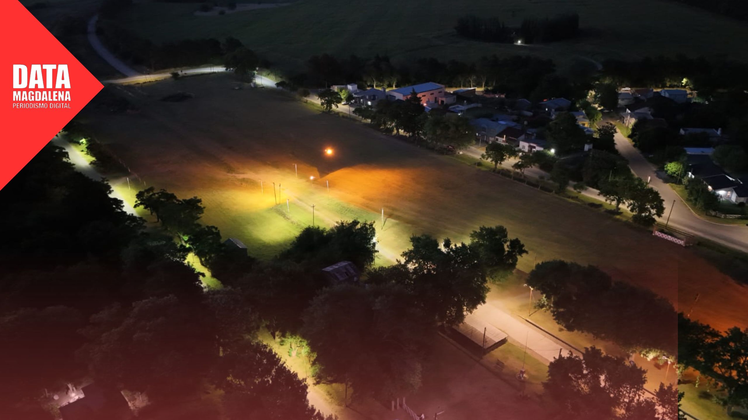 💡 La calle Almafuerte ya luce su nueva luminaria  