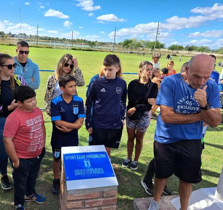 Fútbol infantil del Sport Club nombró a su cancha Ignacio Rosales