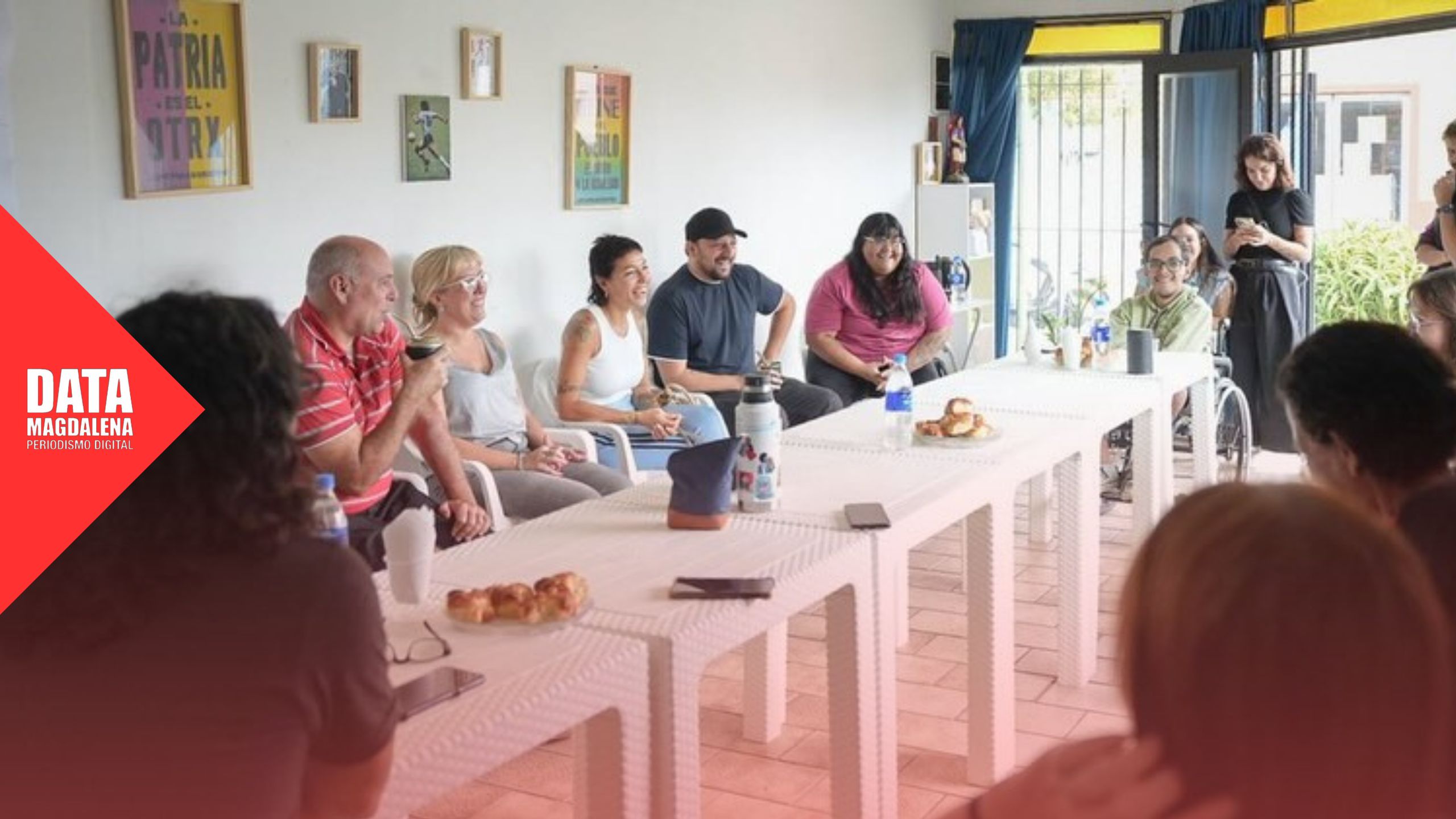 Mayra Mendoza lleg&oacute; a Magdalena y respald&oacute; a Mirna Gurina tras la interna del PJ