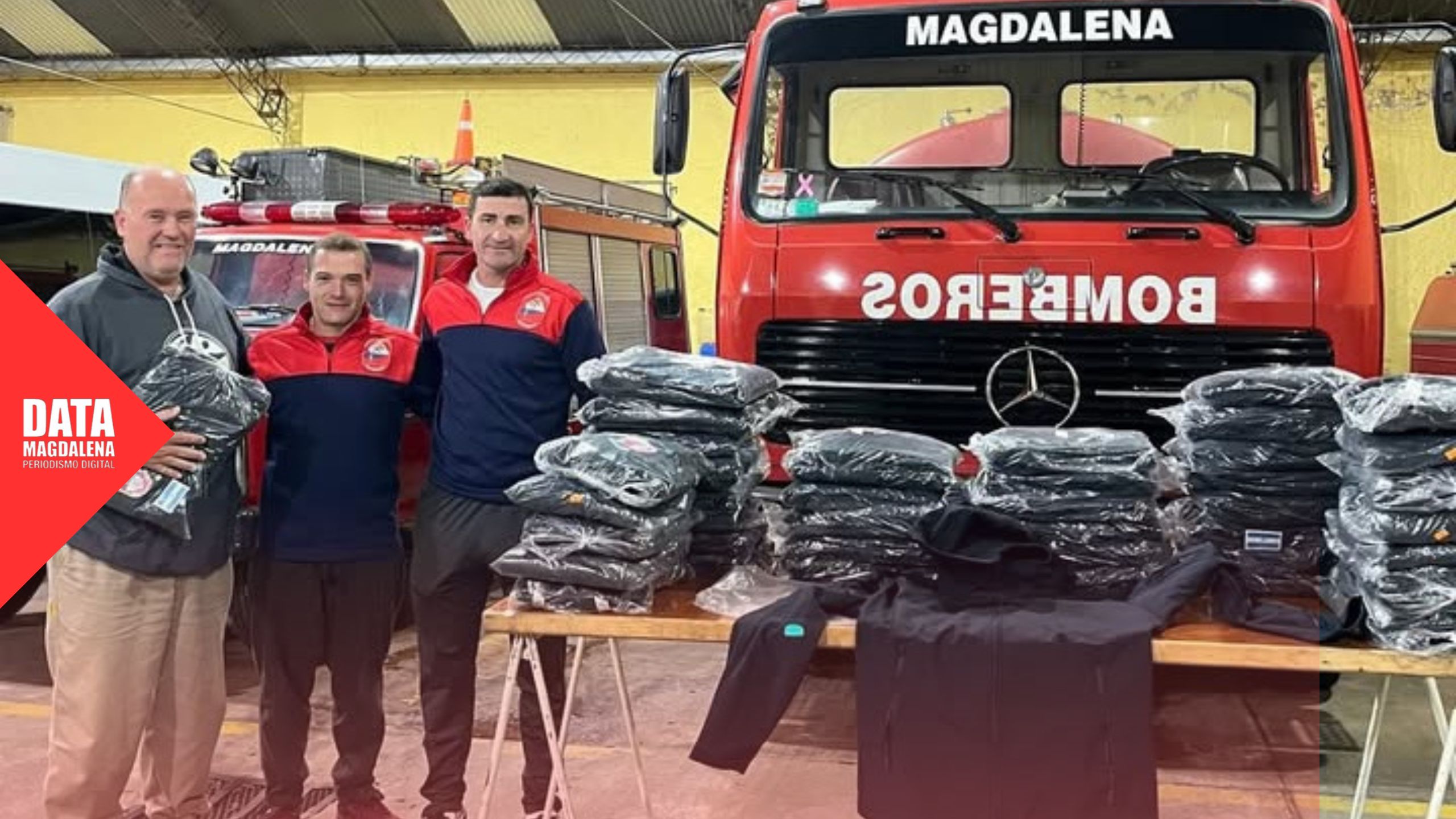 👕 Bomberos de Magdalena estrenan nueva indumentaria gracias al apoyo comunitario