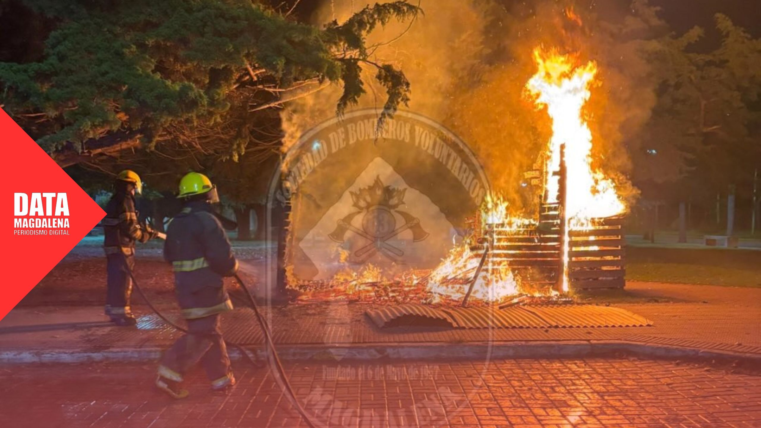 Se incendi&oacute; un EcoPunto en Plaza Villa Garibaldi y analizan c&aacute;maras