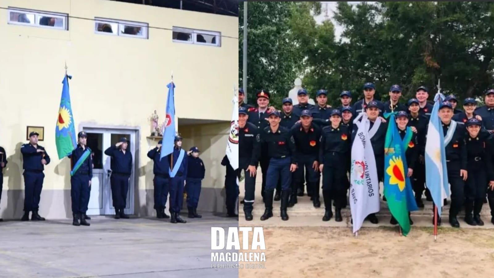 Celebración del Día del Bombero Voluntario: actividades y reconocimientos en Magdalena y Bartolomé Bavio