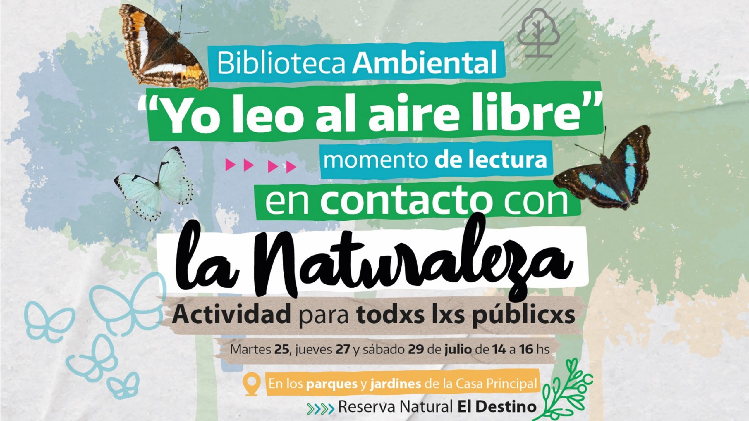 Lectura y Naturaleza se unen: Biblioteca al aire libre en 