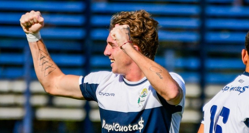 Brandon Lopez convirtio su primer gol en la reserva de Gimnasia de La Plata