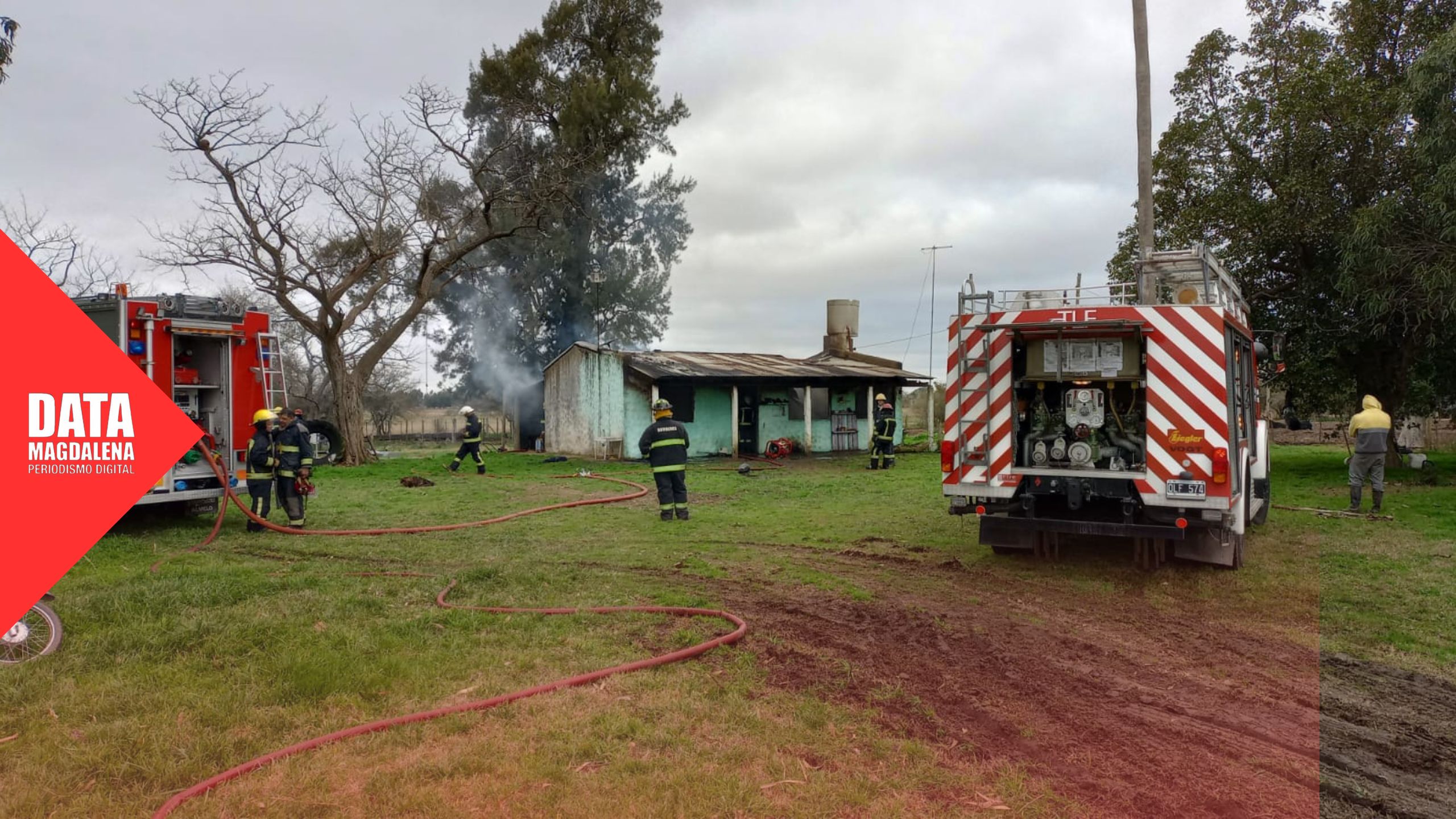 🧯 Fuego arrasó una vivienda rural en Magdalena