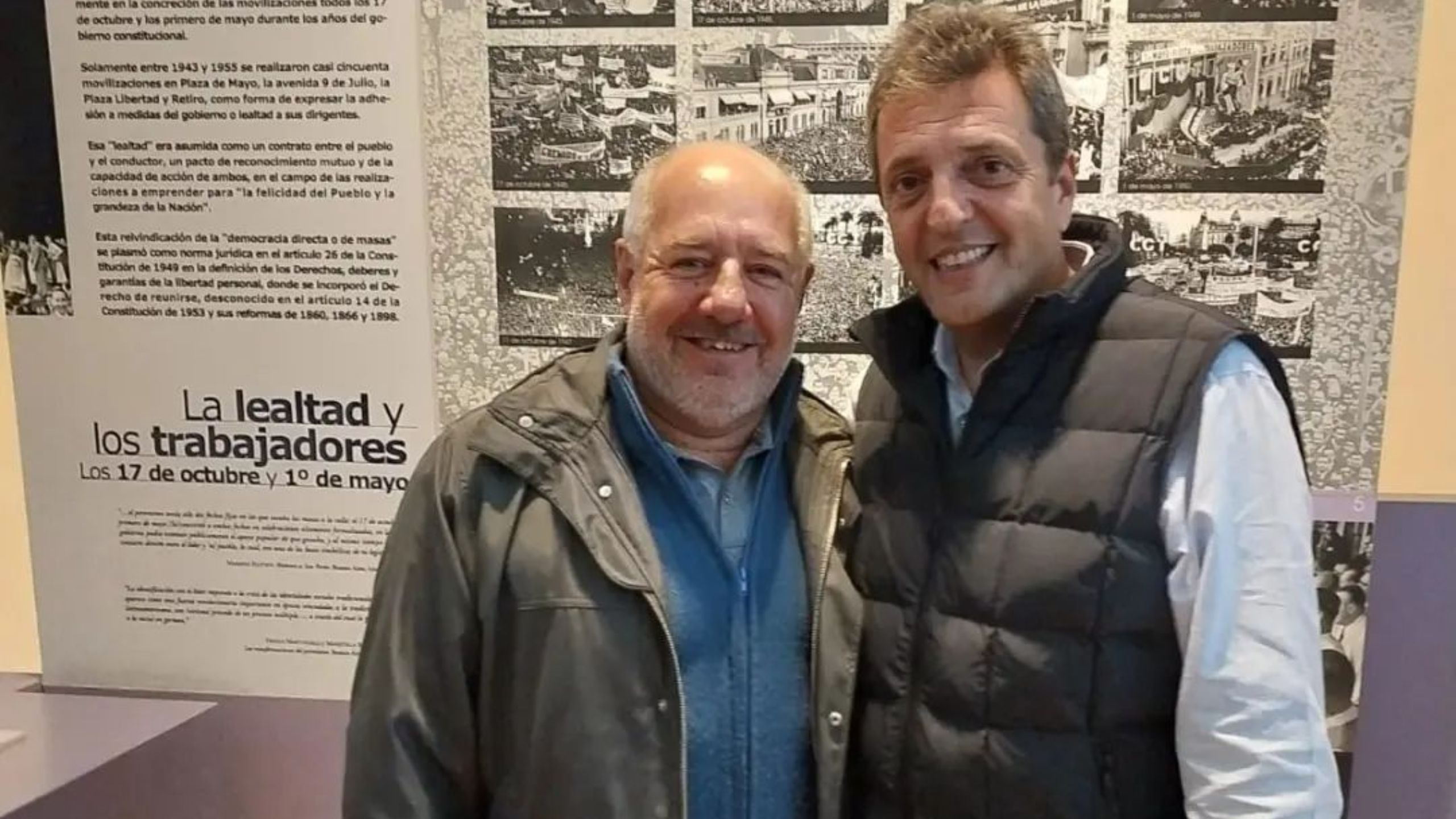 Juan Carlos García junto a Sergio Massa y el Gobernador Axel Kicillof 