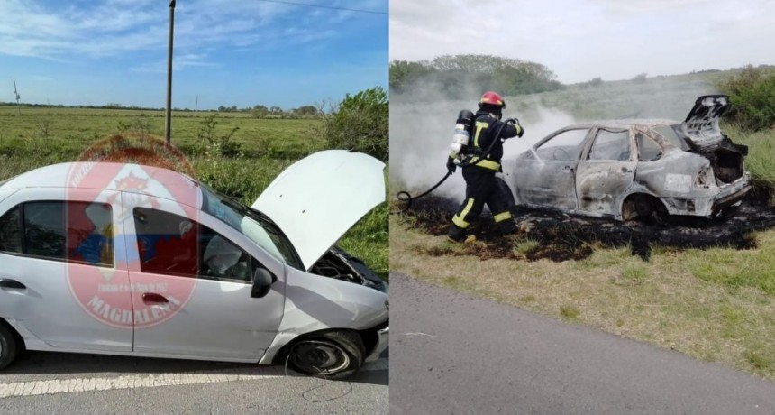 Emergencia en Magdalena: Bomberos de Magdalena y Bartolomé Bavio en acción