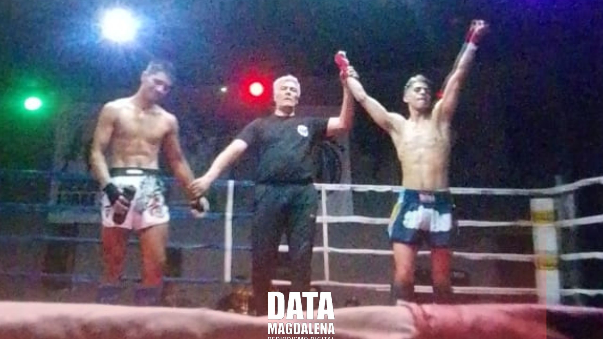 🥊El magdalenense Mauricio Lencina se impone en su debut en kick boxing semiprofesional